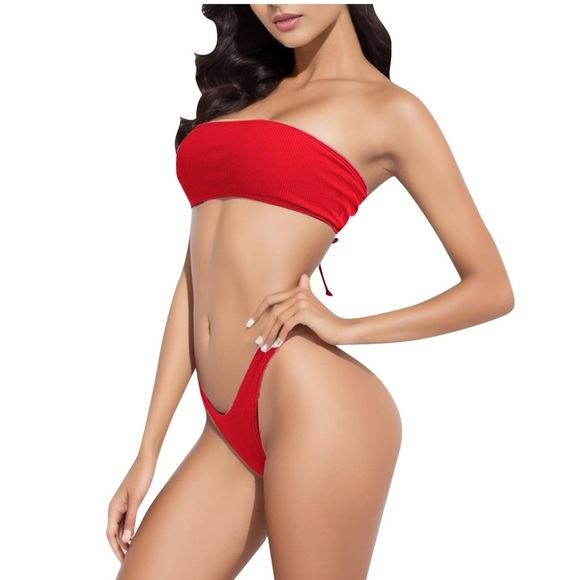 Triangle Bikini Sets Bikini Brasileiro High Waist Bikini Set NWT Size 6 or S - Picture 4 of 4